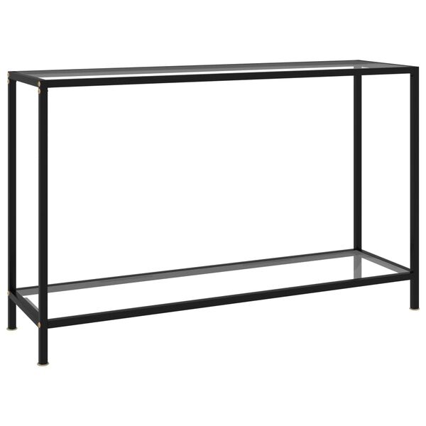 vidaXL Table console Transparent 120x35x75 cm Verre tremp&eacute;