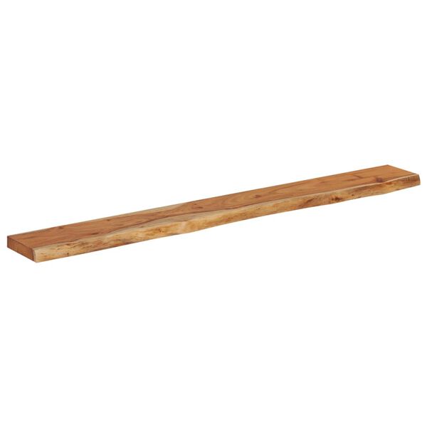 vidaXL &Eacute;tag&egrave;re murale rectangulaire massif acacia bordure assortie