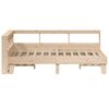 vidaXL Lit biblioth&egrave;que sans matelas 120x200 cm bois de pin massif
