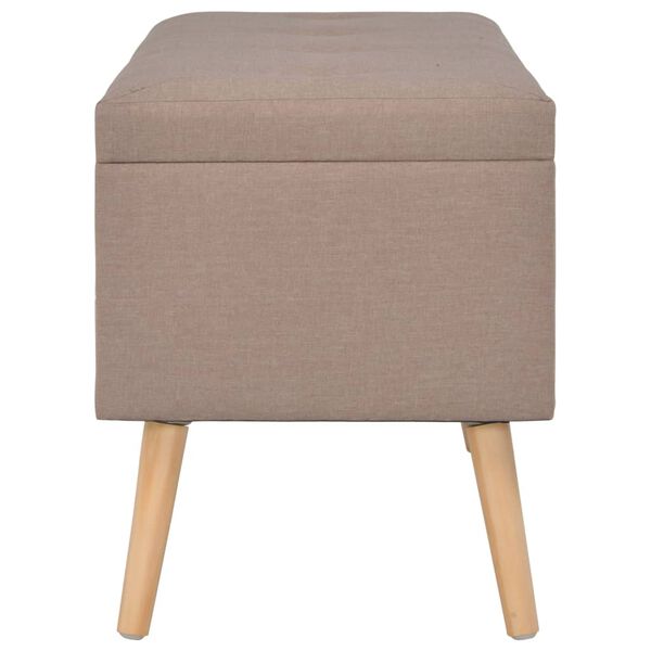 vidaXL Tabourets de rangement lot de 3 Marron Tissu