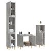 vidaXL Ensemble de meubles de salle de bain 3 pcs gris b&eacute;ton
