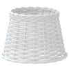 vidaXL Abat-jour blanc &Oslash;25x17 cm osier