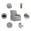 vidaXL Fauteuil de massage inclinable gris nuage tissu