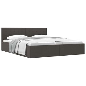 vidaXL Cadre de lit &agrave; rangement hydraulique sans matelas 180x200 cm