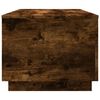 vidaXL Table basse avec lumi&egrave;res LED ch&ecirc;ne fum&eacute; 90x50x40 cm