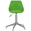 vidaXL Chaises pivotantes &agrave; manger lot de 4 vert similicuir