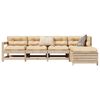 vidaXL Salon de jardin 5 pcs bois de pin massif