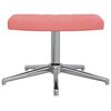 vidaXL Chaise de relaxation avec tabouret Rose Velours