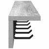 vidaXL Porte-manteau mural Gris Sonoma 80 x 10,5 x 10,5 cm
