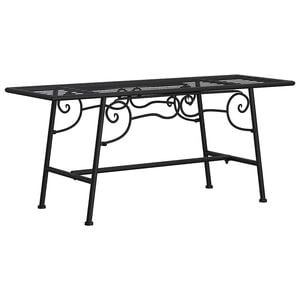 vidaXL Banc tour d'arbre 110 cm Noir Acier