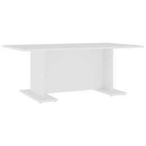 vidaXL Table basse blanc 103,5x60x40 cm bois d'ing&eacute;nierie