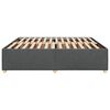 vidaXL Cadre de lit sans matelas gris fonc&eacute; 200x200 cm tissu