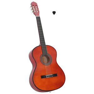 vidaXL Guitare classique pour d&eacute;butants 4/4 39" Tilleul