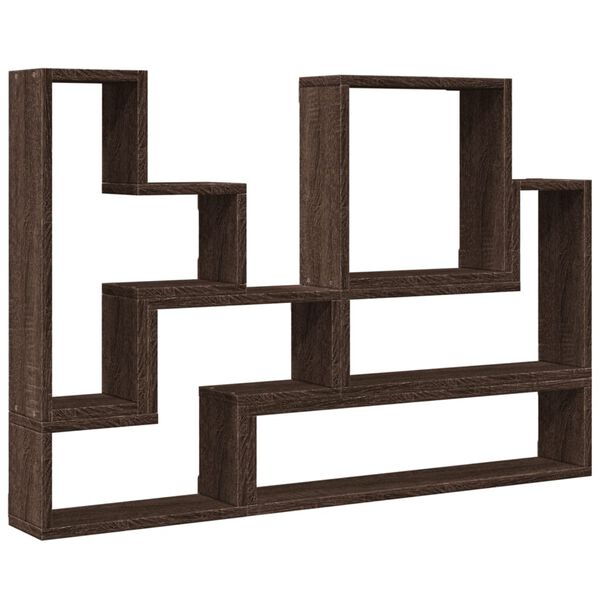 vidaXL &Eacute;tag&egrave;re murale ch&ecirc;ne marron 96x12x64 cm bois d'ing&eacute;nierie