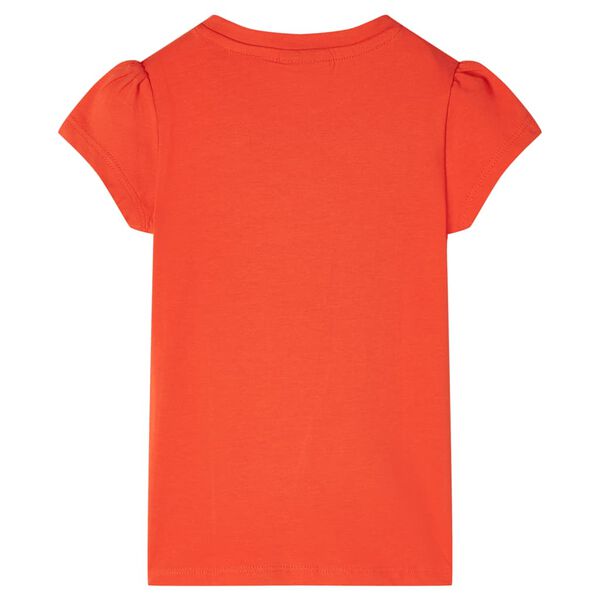 T-shirt pour enfants orange fonc&eacute; 140
