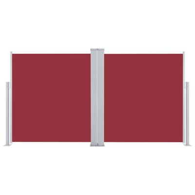 vidaXL Auvent latéral rétractable Rouge 117x600 cm