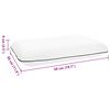 vidaXL Coussin de sommeil Uni Blanc 30 x 50 x 9 cm