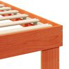 vidaXL Cadre de lit avec t&ecirc;te de lit Marron 120 x 190 cm Pin massif