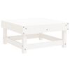 vidaXL Salon de jardin 7 pcs Blanc Bois de pin massif