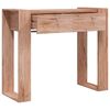 vidaXL Table console 90x35x75 cm Bois de teck solide