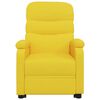 vidaXL Fauteuil de massage Jaune Tissu