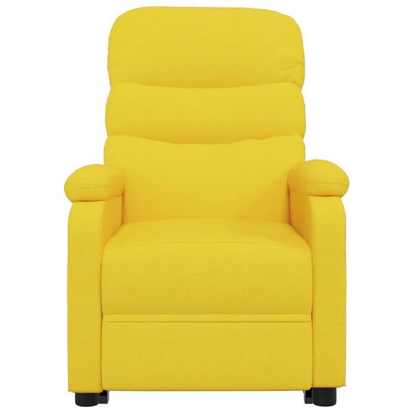 vidaXL Fauteuil de massage Jaune Tissu