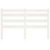 vidaXL T&ecirc;te de lit Blanc 156x4x100 cm Bois massif de pin