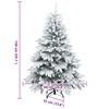 vidaXL Sapin de No&euml;l artificiel avec 150 LED Vert 150 cm PE et PVC