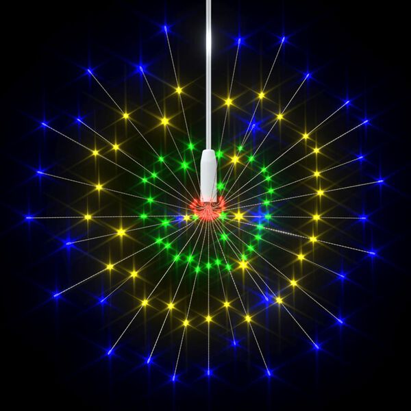 vidaXL Feu d'artifice de No&euml;l d'ext&eacute;rieur Multicolore 20 cm 140 LED