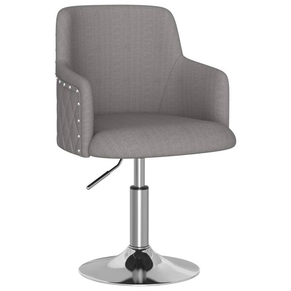 vidaXL Tabouret de bar Gris fonc&eacute; Tissu