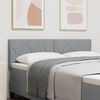 vidaXL T&ecirc;te de lit avec t&ecirc;te de lit Gris clair 160 cm Cuir synth&eacute;tique