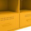 vidaXL Meubles TV 2 pcs jaune moutarde 68x39x50,5 cm acier