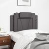 vidaXL Coussin de t&ecirc;te de lit Viana gris 80 cm similicuir