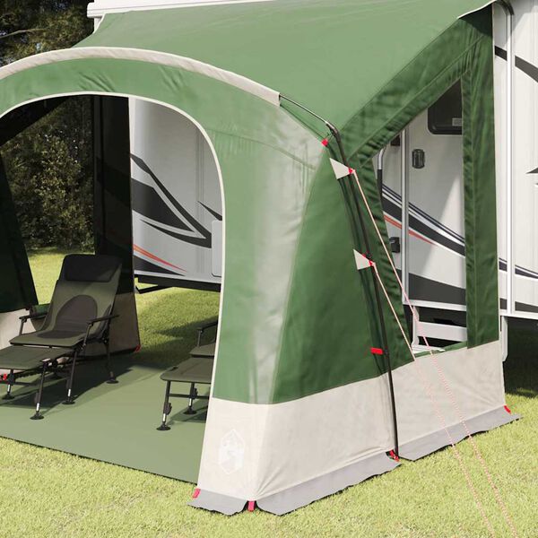vidaXL Tente Caravane avec toit avec stockage Vert 252 x 245 x 245 cm