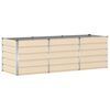 vidaXL Jardini&egrave;re Ivoire 240 x 80 x 75 cm Acier