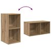 vidaXL Ensemble meuble TV Ch&ecirc;ne artisanal 37 x 37 x 107 cm