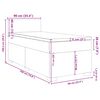 vidaXL Sommier &agrave; lattes de lit avec matelas Vert fonc&eacute; 90x190 cm