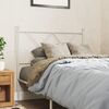 vidaXL Tête de lit métal blanc 90 cm