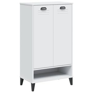 vidaXL Armoire &agrave; chaussures VIKEN blanc bois d'ing&eacute;nierie