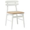 vidaXL Chaise de salle &agrave; manger 2 pcs Blanc et marron