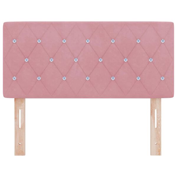 vidaXL T&ecirc;te de lit avec t&ecirc;te de lit Rose 100 cm Cuir synth&eacute;tique