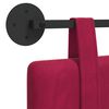 vidaXL T&ecirc;te de lit suspendue Bordeaux 210 x 55 x 5 cm Velours