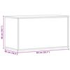 vidaXL Coffre de rangement Blanc 84x42x46 cm Bois d'ing&eacute;nierie
