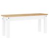 vidaXL Banc &agrave; manger Panama blanc 105x30x45 cm bois massif de pin
