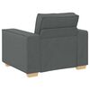 vidaXL Canap&eacute; 3 pcs Gris fonc&eacute; 220 x 80 x 84 cm Tissu en lin m&eacute;lang&eacute;