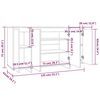 vidaXL Buffet blanc 135x41x75 cm bois d'ing&eacute;nierie