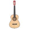 vidaXL Guitare classique pour débutants et enfants 1/2 34" Tilleul