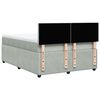 vidaXL Sommier &agrave; lattes de lit et matelas Gris clair 160x200cm Velours