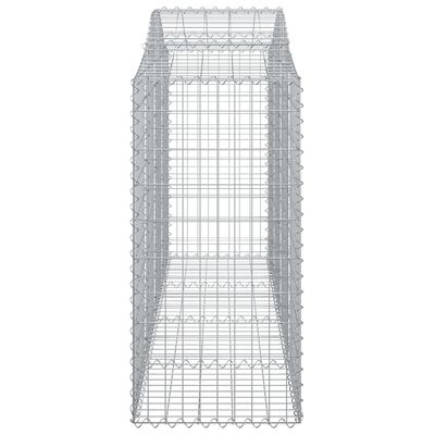 vidaXL Paniers à gabions arqués 9 pcs 200x50x100/120 cm fer galvanisé