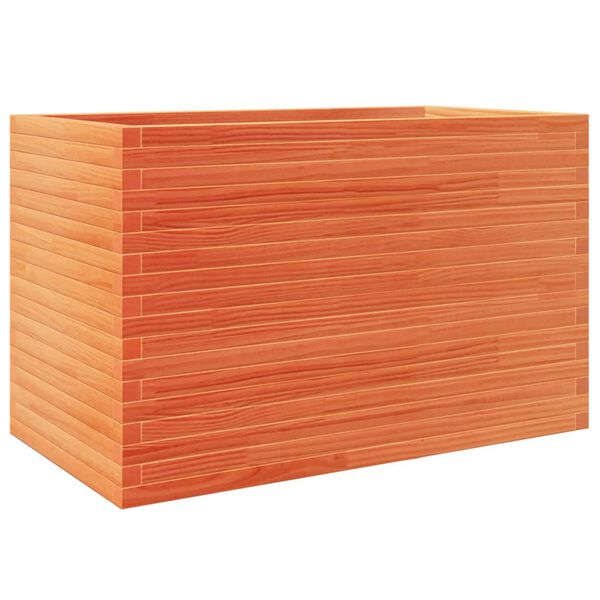 vidaXL Jardini&egrave;re cire marron 110x60x68,5 cm bois de pin massif